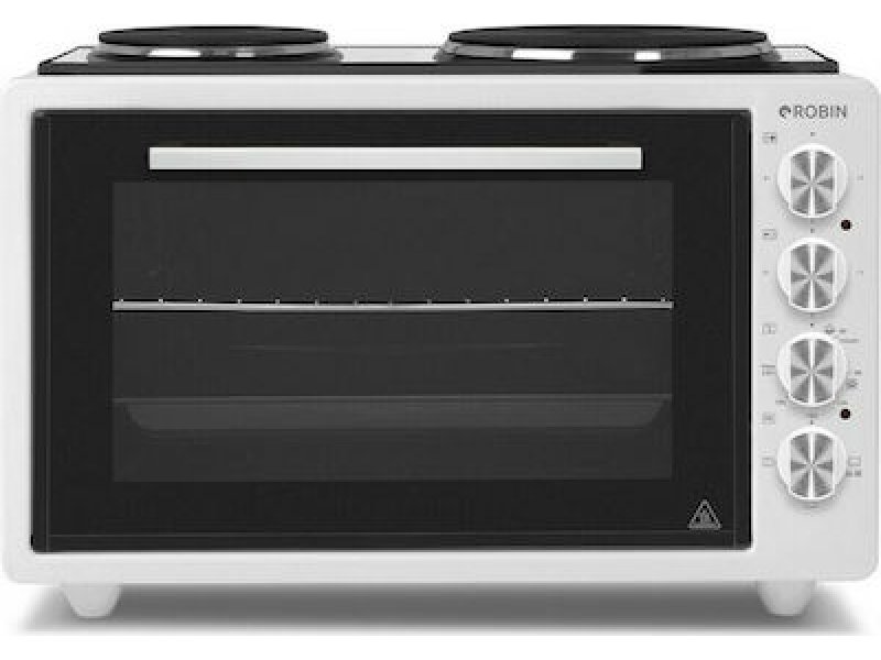 ROBIN ZK-25 Ηλεκτρικό Φουρνάκι 42lt με 2 Εστίες 0039784 ROBIN ZK-25 Ηλεκτρικό Φουρνάκι 42lt με 2 Εστίες 0039784