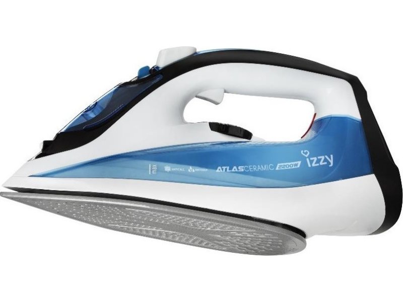 IZZY ATLAS IZ-1104 CERAMIC Σίδερο Ατμού 2200W με Κεραμική Πλάκα και Συνεχόμενη Παροχή 25gr/min 0039800 IZZY ATLAS IZ-1104 CERAMIC Σίδερο Ατμού 2200W με Κεραμική Πλάκα και Συνεχόμενη Παροχή 25gr/min 0039800