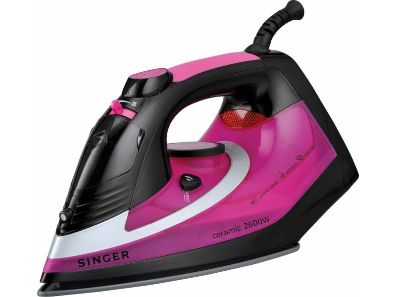 SINGER STI 1740 CRBF Σίδερο Ατμού 2600W με Κεραμική Πλάκα και Συνεχόμενη Παροχή 35gr/min 0039801 SINGER STI 1740 CRBF Σίδερο Ατμού 2600W με Κεραμική Πλάκα και Συνεχόμενη Παροχή 35gr/min 0039801