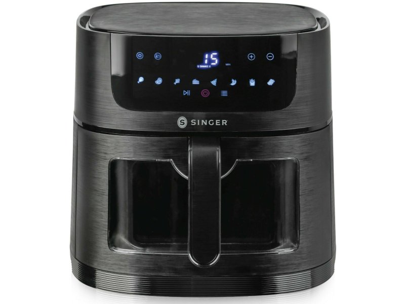 SINGER AF4620 Air Fryer 8lt Μαύρο 0039873 SINGER AF4620 Air Fryer 8lt Μαύρο 0039873