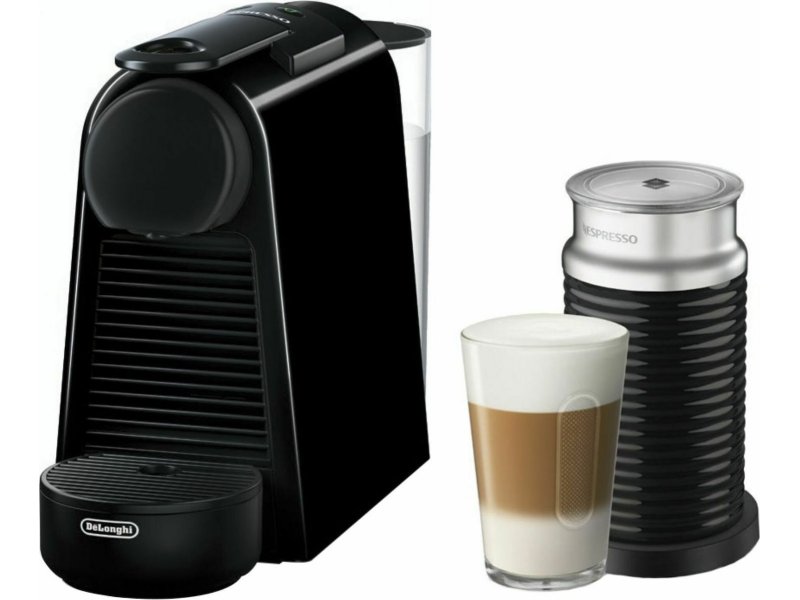 DELONGHI EN85.BAE Essenza Mini Bundle Καφετιέρα για Κάψουλες Nespresso Πίεσης 19bar με Αφρογαλιέρα Black 0040133 DELONGHI EN85.BAE Essenza Mini Bundle Καφετιέρα για Κάψουλες Nespresso Πίεσης 19bar με Αφρογαλιέρα Black 0040133
