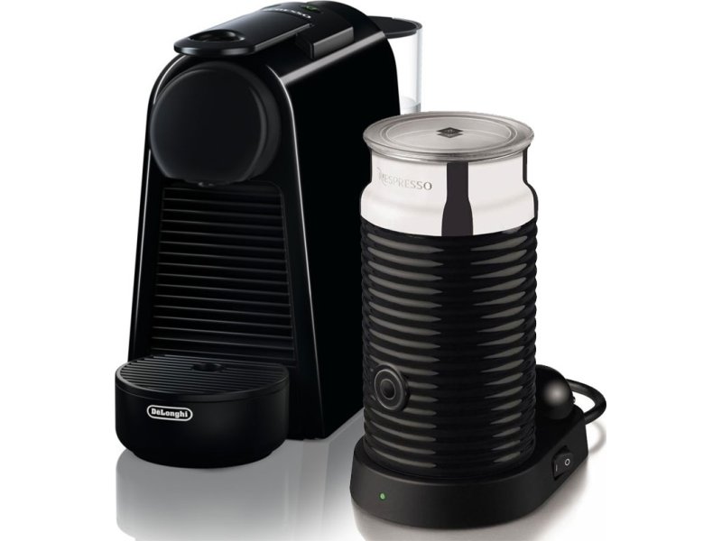 DELONGHI EN85.BAE Essenza Mini Bundle Καφετιέρα για Κάψουλες Nespresso Πίεσης 19bar με Αφρογαλιέρα Black 0040133 DELONGHI EN85.BAE Essenza Mini Bundle Καφετιέρα για Κάψουλες Nespresso Πίεσης 19bar με Αφρογαλιέρα Black 0040133