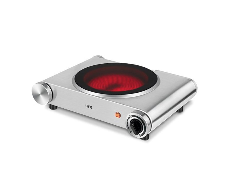 LIFE CERAMICA SINGLE Επιτραπέζια Εστία Κεραμική Μονή 1200W 0040337 LIFE CERAMICA SINGLE Επιτραπέζια Εστία Κεραμική Μονή 1200W 0040337