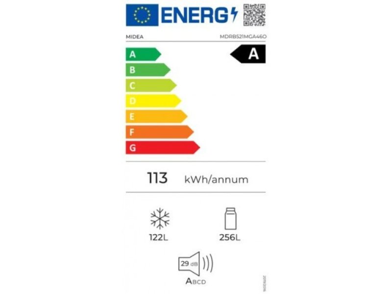 MIDEA MDRB521MGA46O Ψυγειοκαταψύκτης 378lt Total NoFrost Υ201xΠ59.5xΒ70εκ. Inox 0040525 MIDEA MDRB521MGA46O Ψυγειοκαταψύκτης 378lt Total NoFrost Υ201xΠ59.5xΒ70εκ. Inox 0040525