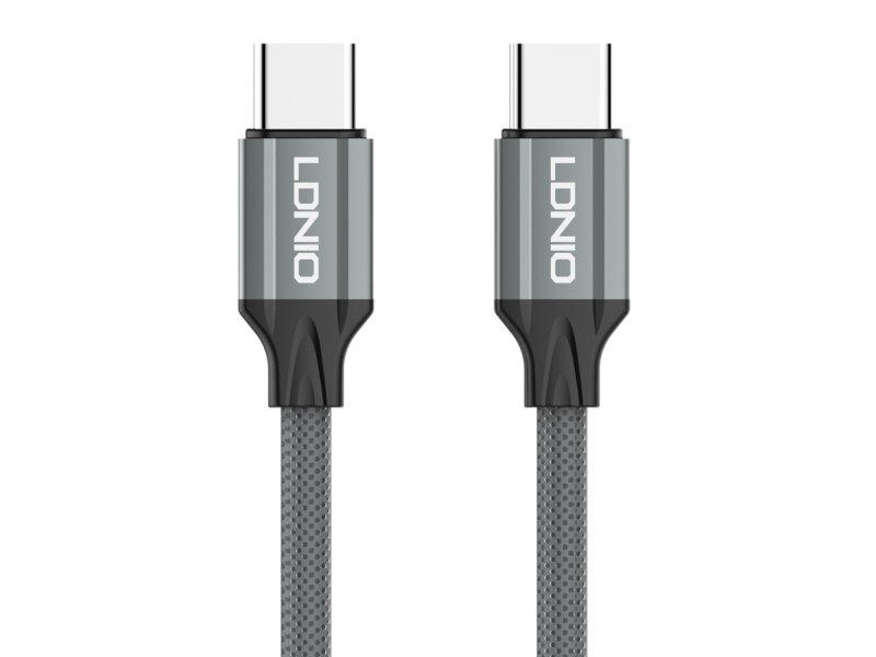 LDNIO LC441 USB 2.0 Cable USB-C male - USB-C 65W Γκρι 1m 0040587 LDNIO LC441 USB 2.0 Cable USB-C male - USB-C 65W Γκρι 1m 0040587
