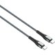 LDNIO LC101 Braided USB 2.0 Cable USB-C male - USB-C male Γκρι 1m 0040588 LDNIO LC101 Braided USB 2.0 Cable USB-C male - USB-C male Γκρι 1m 0040588