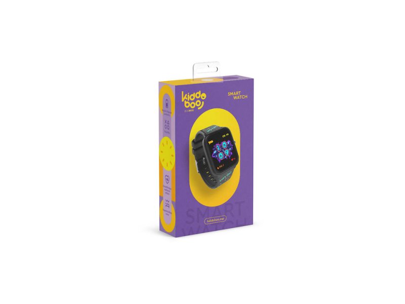 KIDDOBOO KB019C2BLK Παιδικό Smartwatch με Δερμάτινο Λουράκι Μαύρο 0040605 KIDDOBOO KB019C2BLK Παιδικό Smartwatch με Δερμάτινο Λουράκι Μαύρο 0040605