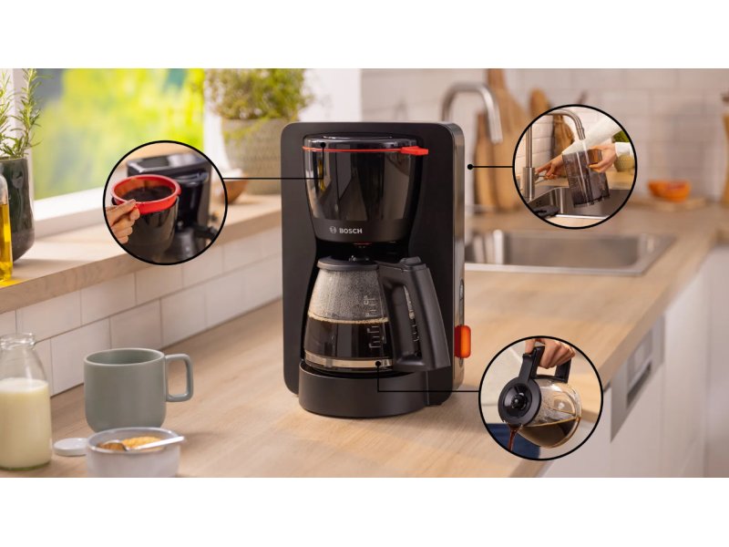 BOSCH TKA3M133 MyMoment Καφετιέρα Φίλτρου 1200W Μαύρο 0040628 BOSCH TKA3M133 MyMoment Καφετιέρα Φίλτρου 1200W Μαύρο 0040628