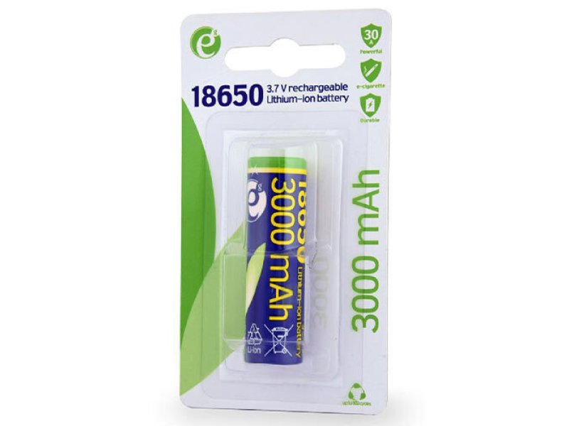 ENERGENIE EG-BA-18650-10C/3000 Επαναφορτιζόμενη Μπαταρία 18650 Li-ion 3000mAh 3.7V 1τμχ 0040639 ENERGENIE EG-BA-18650-10C/3000 Επαναφορτιζόμενη Μπαταρία 18650 Li-ion 3000mAh 3.7V 1τμχ 0040639