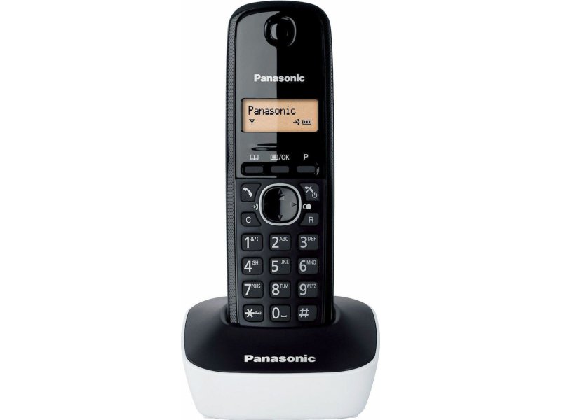 PANASONIC KX-TG1611SPW Ψηφιακό Ασύρματο Τηλέφωνο Ασύρματο Τηλέφωνο Μαύρο/Λευκό 0040643 PANASONIC KX-TG1611SPW Ψηφιακό Ασύρματο Τηλέφωνο Ασύρματο Τηλέφωνο Μαύρο/Λευκό 0040643