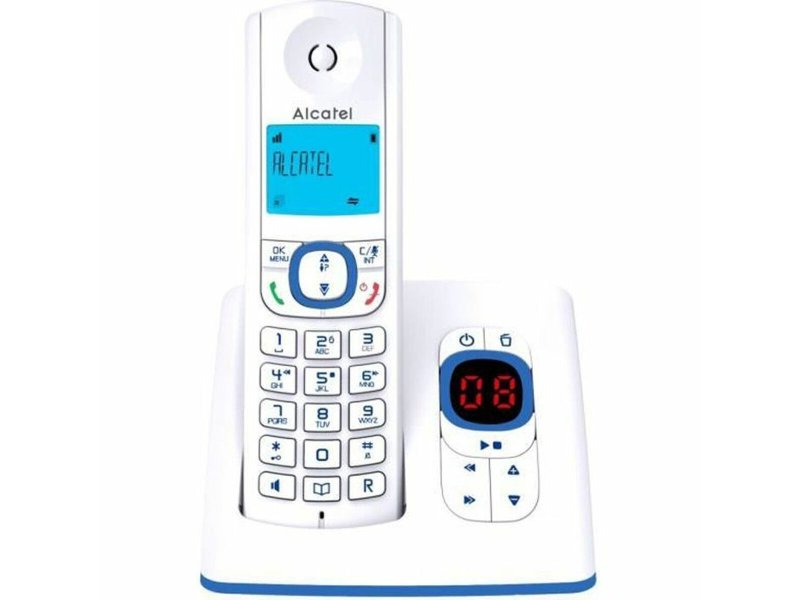 ALCATEL F530 Voice Ασύρματο Τηλέφωνο Λευκό με Τηλεφωνητή & Aνοιχτή Aκρόαση με Μπλε λεπτομέριες 0040666 ALCATEL F530 Voice Ασύρματο Τηλέφωνο Λευκό με Τηλεφωνητή & Aνοιχτή Aκρόαση με Μπλε λεπτομέριες 0040666
