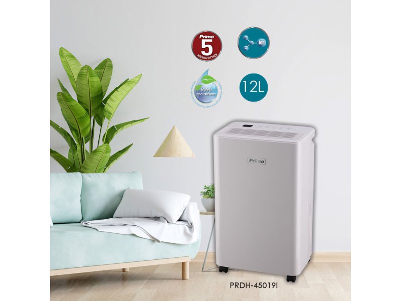 PRIMO PRDH-45019i Αφυγραντήρας με Συμπιεστή και Ιονιστή 12lt 0040810 PRIMO PRDH-45019i Αφυγραντήρας με Συμπιεστή και Ιονιστή 12lt 0040810
