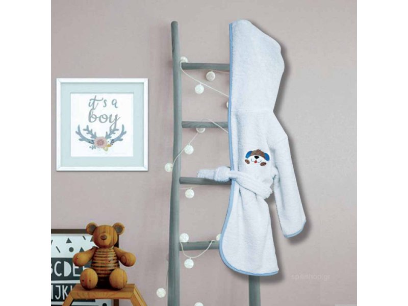 SB HOME Μπουρνούζι Bebe Με Κουκούλα No2 Pluto 0024410 SB HOME Μπουρνούζι Bebe Με Κουκούλα No2 Pluto 0024410