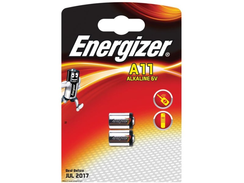 ENERGIZER A11/E11A Μπαταρία Λιθίου/Photo Energizer σε Blister με 2 Μπαταρίες 0015412 ENERGIZER A11/E11A Μπαταρία Λιθίου/Photo Energizer σε Blister με 2 Μπαταρίες 0015412