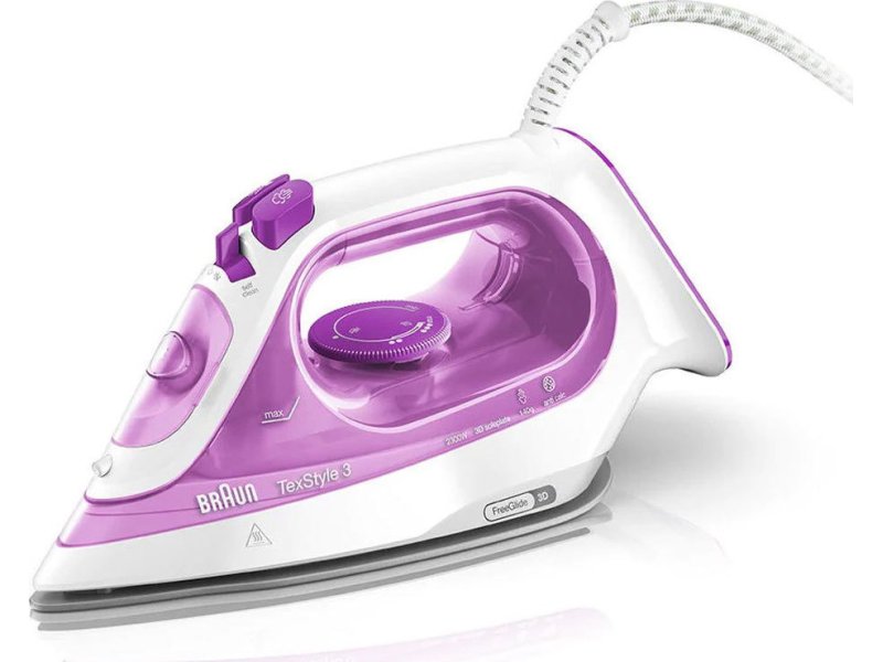 BRAUN SI 3030 PU ΤexStyle 3 Σίδερο Ατμού 2300W - 45gr/min - αποκλειστικό μοντέλο 0017673 BRAUN SI 3030 PU ΤexStyle 3 Σίδερο Ατμού 2300W - 45gr/min - αποκλειστικό μοντέλο 0017673