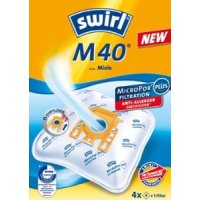 SWIRL M40/4 για Miele GN (4 σακούλες+1 φίλτρο) Hepa Micropor Σακούλες Ηλεκτρικής Σκούπας 0004198