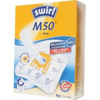 SWIRL M50/4 για Miele F/J/M (4 σακούλες+1 φίλτρο) Hepa Micropor Σακούλες Ηλεκτρικής Σκούπας 0004199