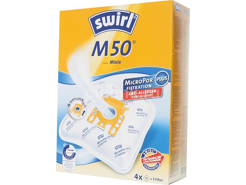 SWIRL M50/4 για Miele F/J/M (4 σακούλες+1 φίλτρο) Hepa Micropor Σακούλες Ηλεκτρικής Σκούπας 0004199 SWIRL M50/4 για Miele F/J/M (4 σακούλες+1 φίλτρο) Hepa Micropor Σακούλες Ηλεκτρικής Σκούπας 0004199