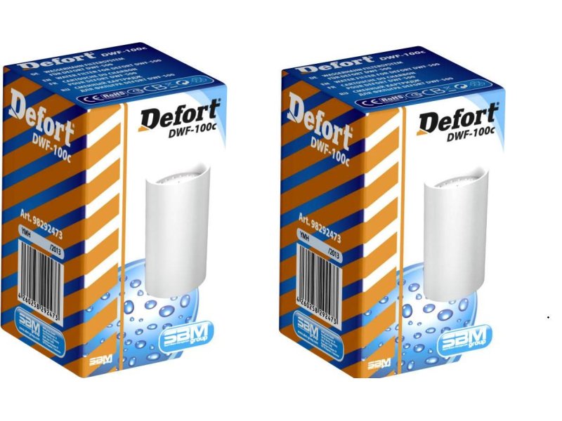 Defort DWF-100c Φίλτρο Νερού Πακέτο 2 Τμχ Ενεργού Άνθρακα (Για DWF-600 & DWF-500 + Veluda TF1) 0005886 Defort DWF-100c Φίλτρο Νερού Πακέτο 2 Τμχ Ενεργού Άνθρακα (Για DWF-600 & DWF-500 + Veluda TF1) 0005886