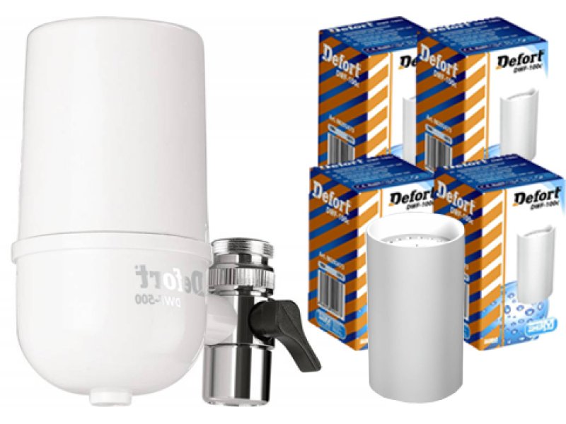 Defort DWF-500 On Tap Σύστημα Φιλτραρίσματος Νερού Βρύσης+ Defort DWF-100c Φίλτρο Νερού Πακέτο 4 Τμχ 0008303 Defort DWF-500 On Tap Σύστημα Φιλτραρίσματος Νερού Βρύσης+ Defort DWF-100c Φίλτρο Νερού Πακέτο 4 Τμχ 0008303