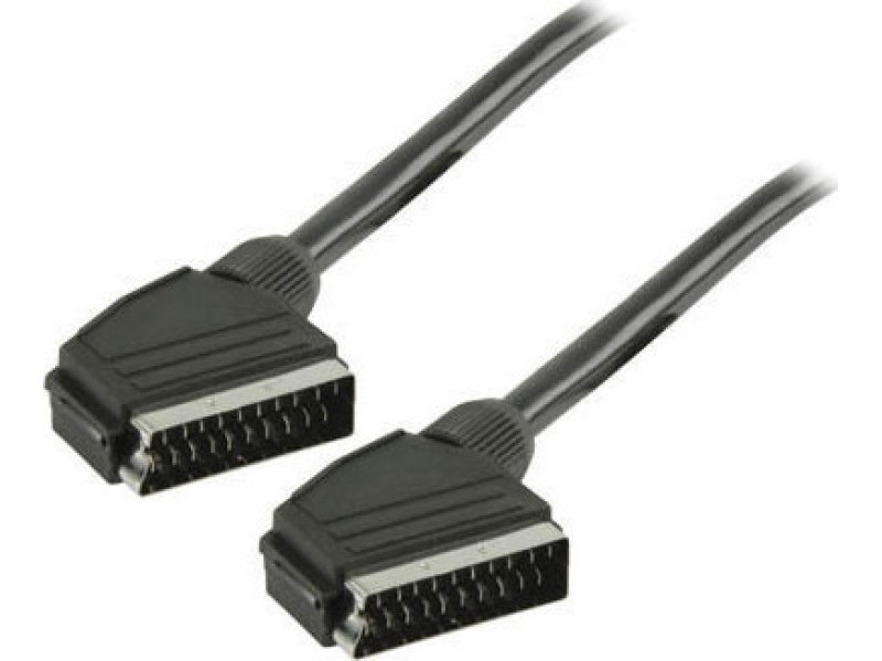 VALUELINE VLVP 31000B 5.00 Καλώδιο Scart 21p21c αρσ - Scart 21p21c αρσ 0011975 VALUELINE VLVP 31000B 5.00 Καλώδιο Scart 21p21c αρσ - Scart 21p21c αρσ 0011975
