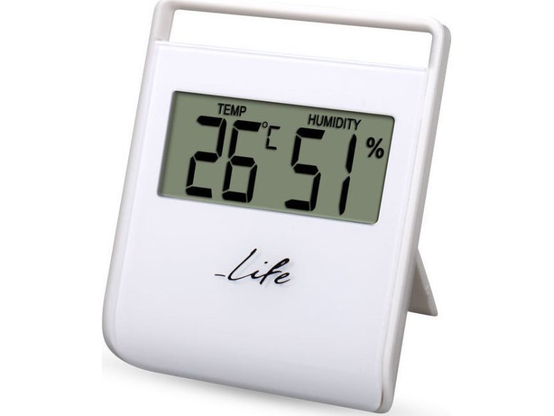 LIFE WES-102 Ψηφιακό θερμόμετρο - Υγρόμετρο Εσωτερικού Χώρου, Λευκό 0012916 LIFE WES-102 Ψηφιακό θερμόμετρο - Υγρόμετρο Εσωτερικού Χώρου, Λευκό 0012916