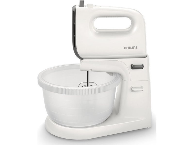 PHILIPS HR3745/00 Μίξερ με Κάδο 450W - 3lt - Λευκό 0013248 PHILIPS HR3745/00 Μίξερ με Κάδο 450W - 3lt - Λευκό 0013248