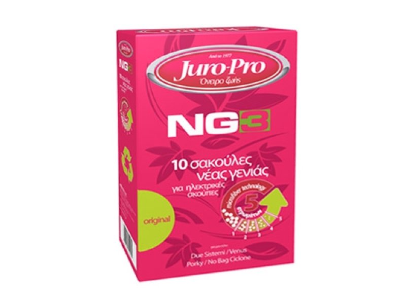 JURO-PRO NG3 για Due Sistem/Venus/Porky Σακούλες Ηλεκτρικής Σκούπας 10τμχ 520010 JURO-PRO NG3 για Due Sistem/Venus/Porky Σακούλες Ηλεκτρικής Σκούπας 10τμχ 520010