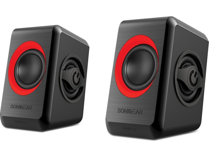 SONIC GEARS QUATRO2BFR Ηχεία με Usb Powered Quad Bass 2,0 Festive Red 0013864 SONIC GEARS QUATRO2BFR Ηχεία με Usb Powered Quad Bass 2,0 Festive Red 0013864