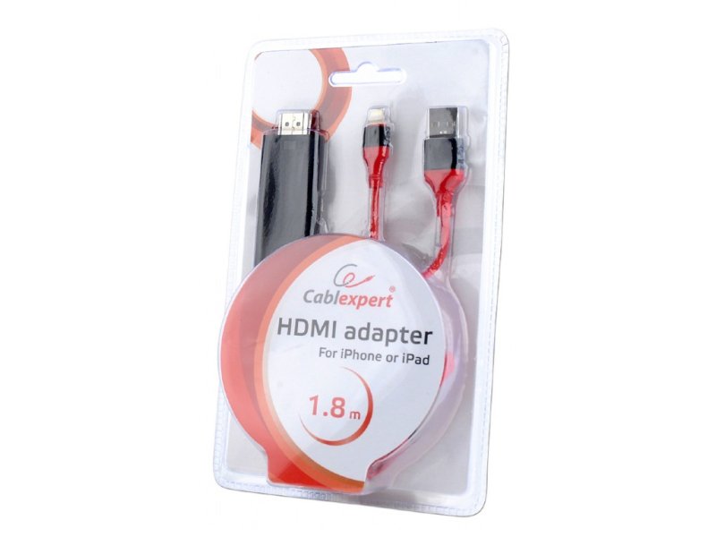 CABLEXPERT CC-LMHL-01 HDMI CABLE FOR APPLE DEVICES 1.8m 0014164 CABLEXPERT CC-LMHL-01 HDMI CABLE FOR APPLE DEVICES 1.8m 0014164