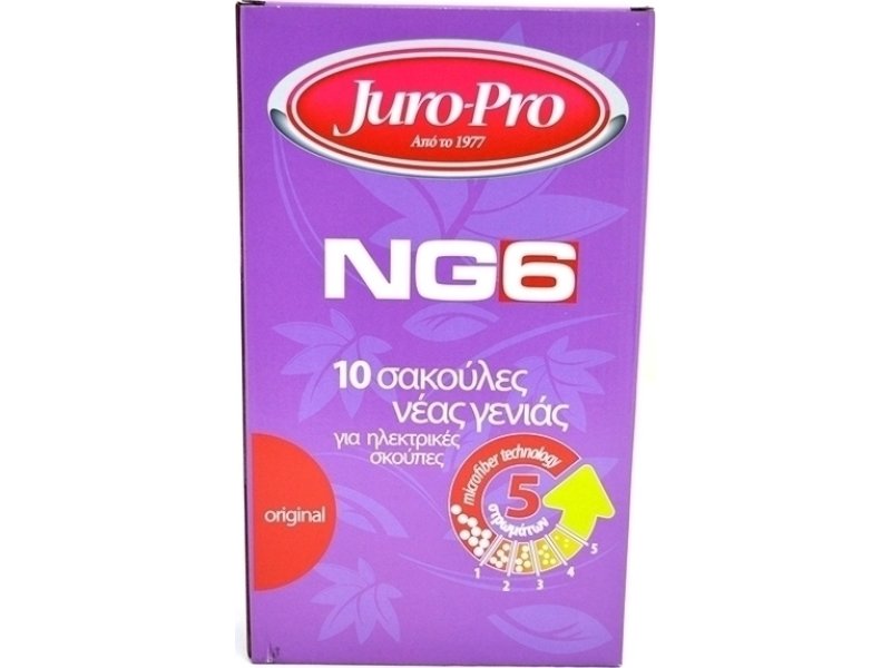 JURO PRO NG6 Σακούλες Ηλεκτρικής Σκούπας για Black 10τεμ 0014740 JURO PRO NG6 Σακούλες Ηλεκτρικής Σκούπας για Black 10τεμ 0014740