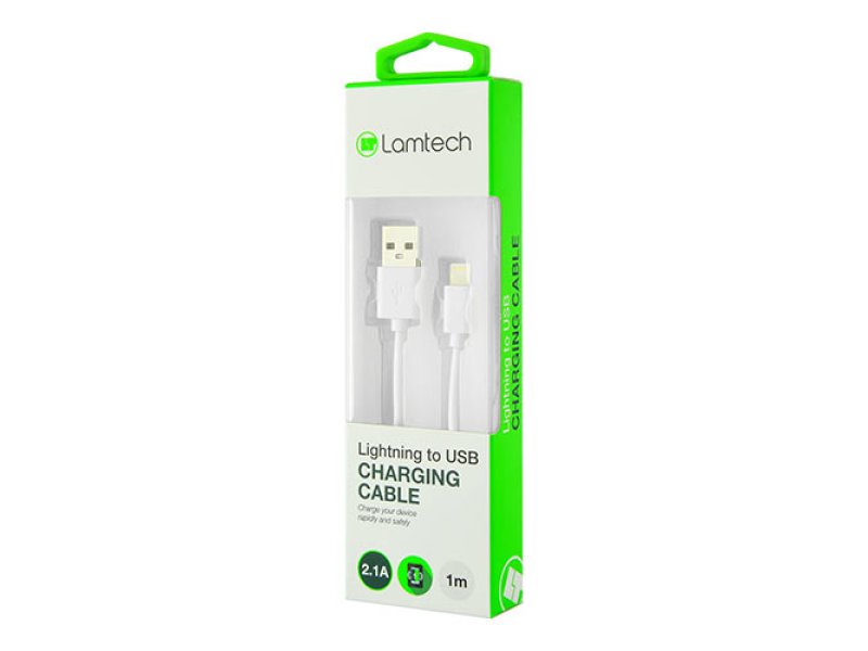 LAMTECH LAM439881 DATACABLE for iPhone 5/6/7 iPad Mini & Air 1m (non MFi) - White 0014614 LAMTECH LAM439881 DATACABLE for iPhone 5/6/7 iPad Mini & Air 1m (non MFi) - White 0014614