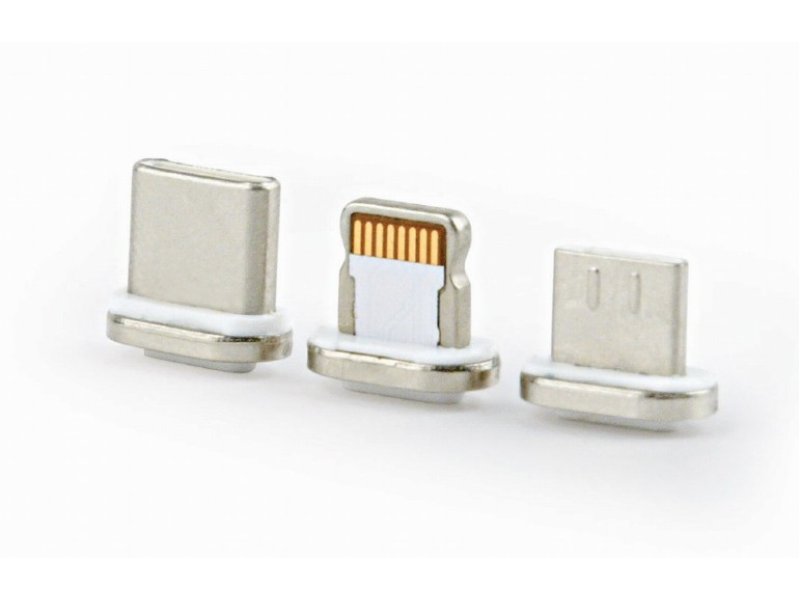 CABLEXPERT Μαγνητικό Καλώδιο 3 in 1 USB Charging Combo Cable - Silver 1m 0014788 CABLEXPERT Μαγνητικό Καλώδιο 3 in 1 USB Charging Combo Cable - Silver 1m 0014788