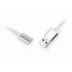 CABLEXPERT Μαγνητικό Καλώδιο 3 in 1 USB Charging Combo Cable - Silver 1m 0014788 CABLEXPERT Μαγνητικό Καλώδιο 3 in 1 USB Charging Combo Cable - Silver 1m 0014788