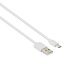 LAMTECH LAM440993 DATACABLE MICRO USB 2m White 0014611 LAMTECH LAM440993 DATACABLE MICRO USB 2m White 0014611