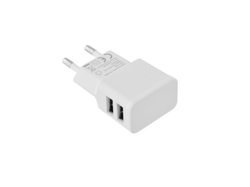 LAMTECH LAM020694 Travel Wall Charger 2.4A With 2xUSB Λευκό 0017198 LAMTECH LAM020694 Travel Wall Charger 2.4A With 2xUSB Λευκό 0017198