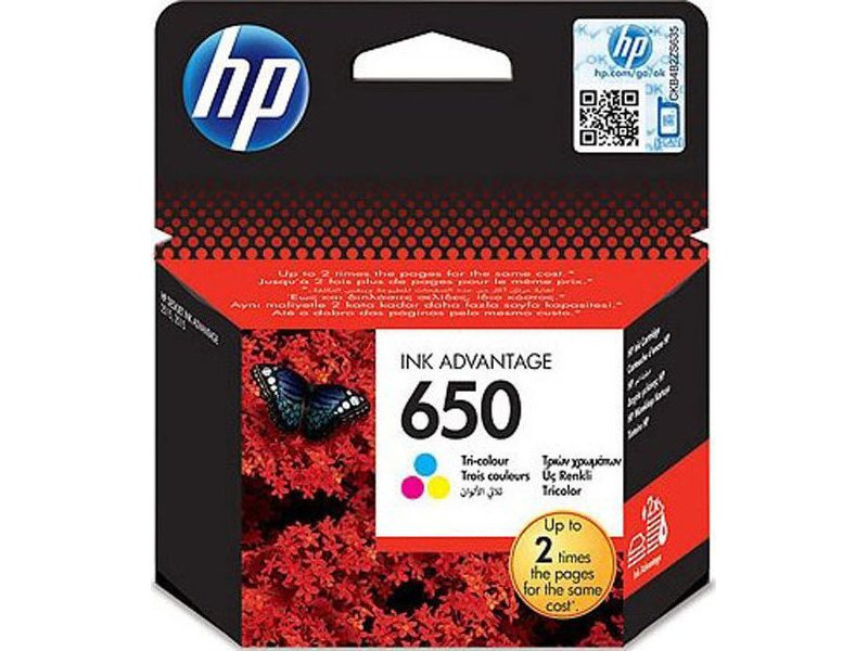 HP CZ102AE No 650 Colour Μελάνι 0005646 HP CZ102AE No 650 Colour Μελάνι 0005646