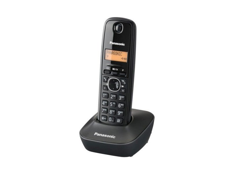 PANASONIC KX-TG1611GRH Ψηφιακό Ασύρματο Τηλέφωνο Μαύρο 230085 PANASONIC KX-TG1611GRH Ψηφιακό Ασύρματο Τηλέφωνο Μαύρο 230085