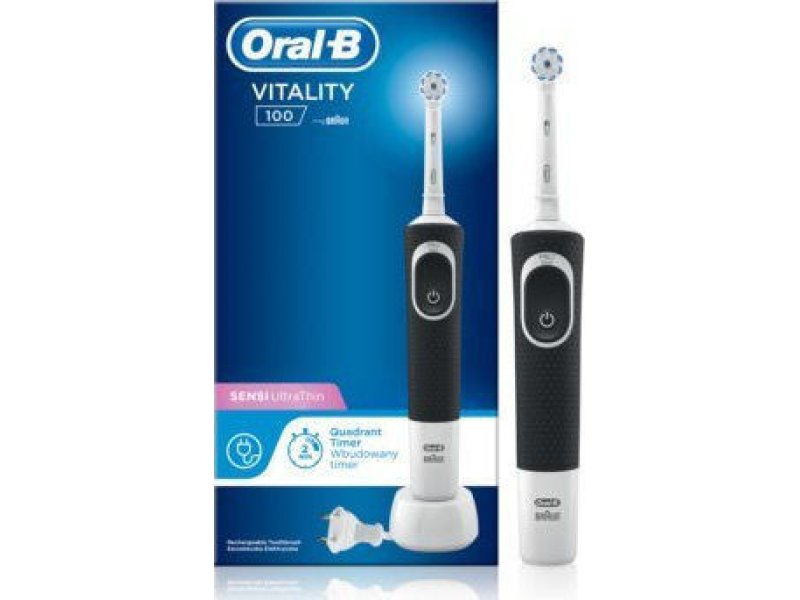ORAL-B Vitality 100 Sensi Ultra Thin Black Ηλεκτρική Οδοντόβουρτσα 0019869 ORAL-B Vitality 100 Sensi Ultra Thin Black Ηλεκτρική Οδοντόβουρτσα 0019869